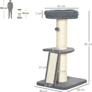 PawHut Krabpaal met Krabplank D30-552V00