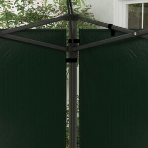 Outsunny Zijwanden voor Luifel - PE - 293B x 193H cm - Donkergroen