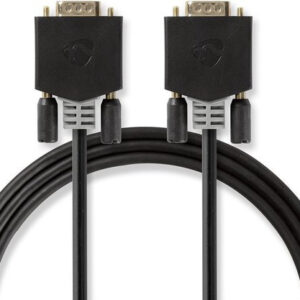 VGA-Kabel | VGA Male | VGA Male | Verguld | Maximale resolutie: 1920x1200 | 2.00 m | Rond | ABS |