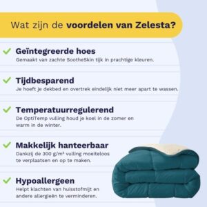 Zelesta Royalbed Midnight & Sand Beach 240x200cm - Dekbed zonder overtrek
