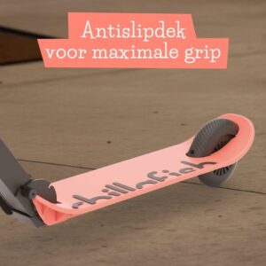 Chillafish Flexxi Kinderstep voor jongens en meisjes vanaf 5 jaar - Oranje Roze, opvouwbaar en licht