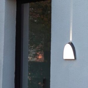LUTEC Apollo - Buiten LED Wandlamp - Donkergrijs