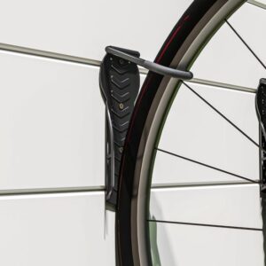 SPORTNOW Metalen Zwart Fiets Wandhouder 25,5L x 10,5B x 4H cm