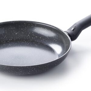 BK Universe Koekenpan 24cm - PFAS-vrij - Inductie - Keramisch - Ovenbestendig tot 160°C - Zwart/Gran