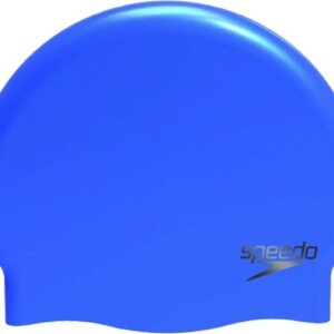 Speedo Effen Moulded Silicone Badmuts Unisex - 100% Silicone - Blauw - One size