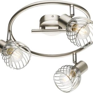 GLOBO 54809-3, Nikkel, Metaal, IP20, I, E14, LED Verlichting