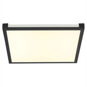 RGB LED Paneel Deckenlamp met afstandsbediening, 24W, 1400lm, zwart, 45x7,1 cm