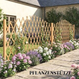 Outsunny Hekwerk van Dennenhout - 180L x 30B x 103H cm - Bruin