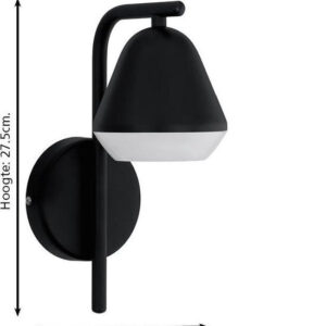 EGLO Palbieta - Wandlamp - GU10 - 11,5 cm - Zwart