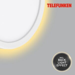TELEFUNKEN - NIZZA - Buiten LED Wandlamp, IP44, 4000K, 15W, Ø28cm, Wit