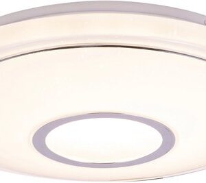 Globo Connor Plafonnière - Wit Metaal - Ø 40cm - LED