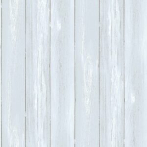 Behang met shabby design in lichtblauw met houten latten, Mondo Baby 13082