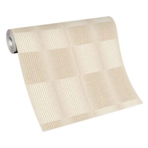 Erismann Behang Code Nature 10214-02 Vliesbehang Strepen Golven Beige 0,53 x 10,05 m
