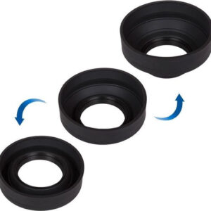 Caruba Zonnekap Rubberen 3 in 1 58 mm