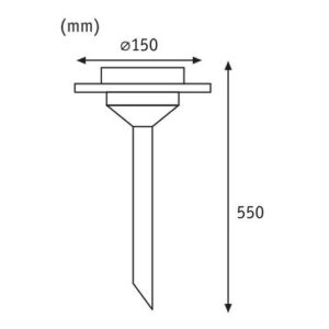 Solar LED tuinspots Ufo IP44 3000K RVS, Helder
