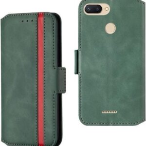 Xiaomi Redmi 6A / 6 Retro Frosted Oil Hoes met Houder en Kaartsleuven (Groen)