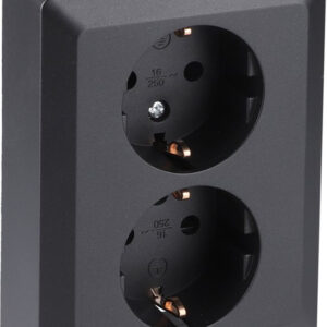 Q-Link Dubbel Stopcontact � Wandcontactdoos met Kinderbeveiliging en Aanraakbeveiliging � Inbouw �