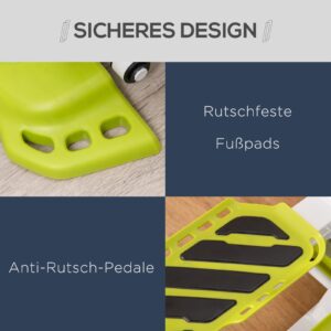 HOMCOM Mini Stepper voor Thuis, Antislip Up-Down Stepper met LCD-display, Geel