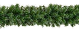 HOMCOM Kunststof en Metaal Kerstslinger 180x30x30 cm Groen