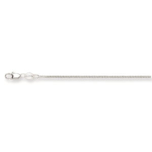 Glow ketting - zilver - gourmet 1.2 mm - 45 cm
