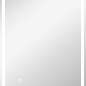 HOMCOM badkamerspiegel - glas en kunststof - 80L x 60B x 4H cm - zilver