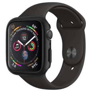 Spigen Thin Fit hoesje geschikt voor Apple Watch 4 (44mm) - Zwart
