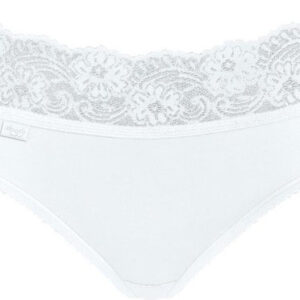 sloggi Romance Dames Midi slip met kant - Wit - Maat 44