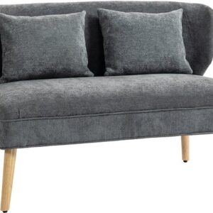 Homcom Loveseat - Polyester - 117L x 65B x 78,5H cm - Grijs