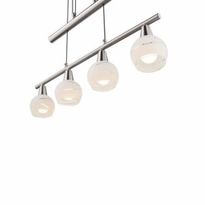 Globo hanglamp Elliott nikkel metaal grote eettafel lamp E14_LED