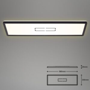 Briloner - GRATIS - LED plafondlamp - achtergrondverlichting - neutraal wit 4000K - extra plat - IP2