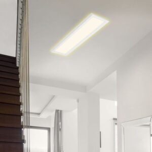 Briloner Leuchten - LED-plafondlamp met backlight-effect, 22 Watt, 3000 lumen, 3000 Kelvin, wit