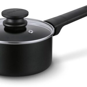 Brabantia VANTA Steelpan met Deksel - Ø 16 cm - Keramische Antiaanbaklaag - Inductie Geschikt - Zwar