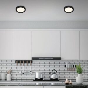 Briloner Leuchten - LED-plafondlamp 16,5W, 1600 lumen, 4000K, zwart-wit
