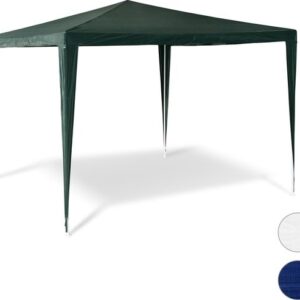 Paviljoen 3x3 m van kunststof in groen