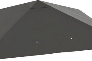 Outsunny Vervangingsdak Oxford stof 298x298 cm Grijs