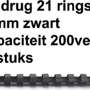 Fellowes bindruggen 22 mm zwart, 50 stuks