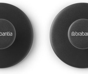 Brabantia ReNew Handdoekhaakjes - 2 stuks - Zonder boren - Donkergrijs