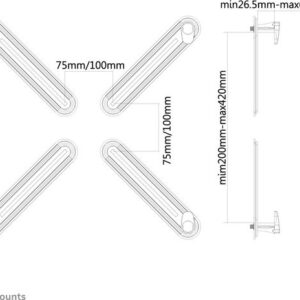 Neomounts FPMA-VESANON VESA adapter - zwart