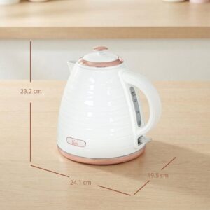 Homcom waterkoker - Kunststof - 24,1L x 19,5B x 23,2H cm - Wit
