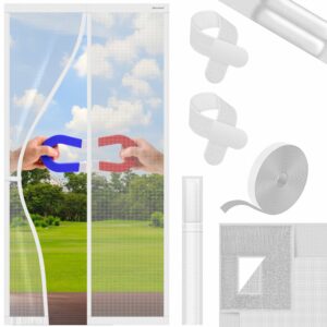 KESSER® Magnetisch vliegengordijn deurinsectenhor 110 x 220 cm magnetisch deurgordijn beschermend sc