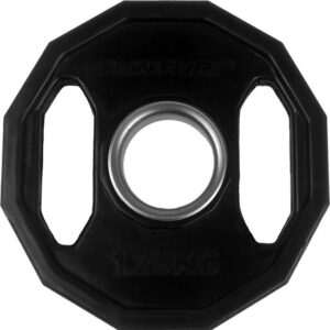 Tunturi Olympische Halterschijven - Halter gewichten - 2x 1,25kg - 50mm - Rubber - Incl. gratis