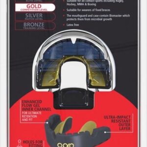 OPRO Zelfvormende Gebitsbeschermer voor Beugel Gold Zwart/Goud Senior