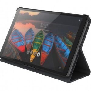 Lenovo Book Cover Tablet M8 zwart - automatische slaap- en krasbestendige displaybeschermfolie 3 pos