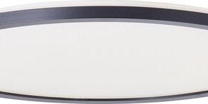 Brilliant Brennan - Plafondlamp voor Badkamer - LED 24W 4000K - 3-staps dimmer - IP44 - Zwart/Wit