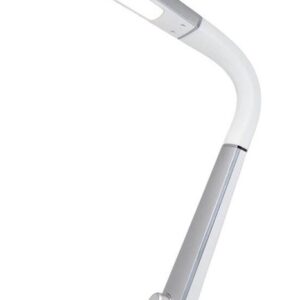 Globo Mitti tafellamp - zilver - kunststof - LED bureaulamp - 58376S