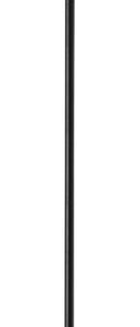 HOMCOM Vloerlamp van metaal en polyester - Ø25 x 161,5H cm - Zwart