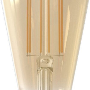 Calex Filament LED Lamp - Rustiek Vintage Lichtbron - E27 - Goud - Warm Wit Licht - Dimbaar