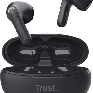 Trust Yavi Bluetooth Earphones - Volledig Draadloze Oordopjes met Noise-Cancelling Microfoons - Zwar