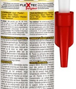 Pattex No More Nails Crystal 290 g - Transparante Bouwkit voor Alle Materialen en Oppervlakken