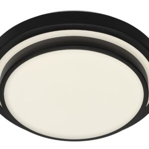 Briloner Cake 3459-015 LED plafondlamp zwart 18 Watt voor de woonkamer